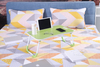 Cheap colorful Small cushion folding wood tables laptop lap desk computer bed stand wooden tea table