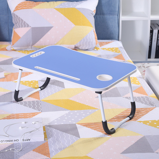 Hand made lap desk with cooling fan adjustable folding laptop study table for bed and sofa